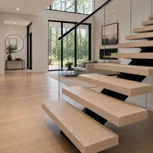 Why White Oak Stair Treads Work Across Traditional and Modern Interiors