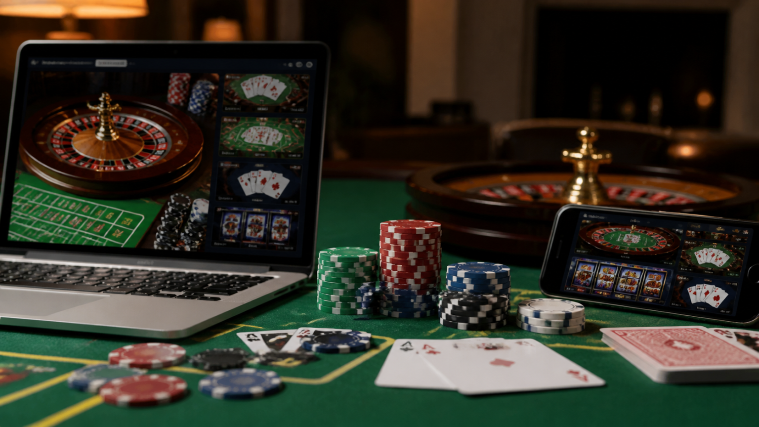 Crypto Casino Online: What Players Should Know Before They Start Casino table with device showing a crypto casino online